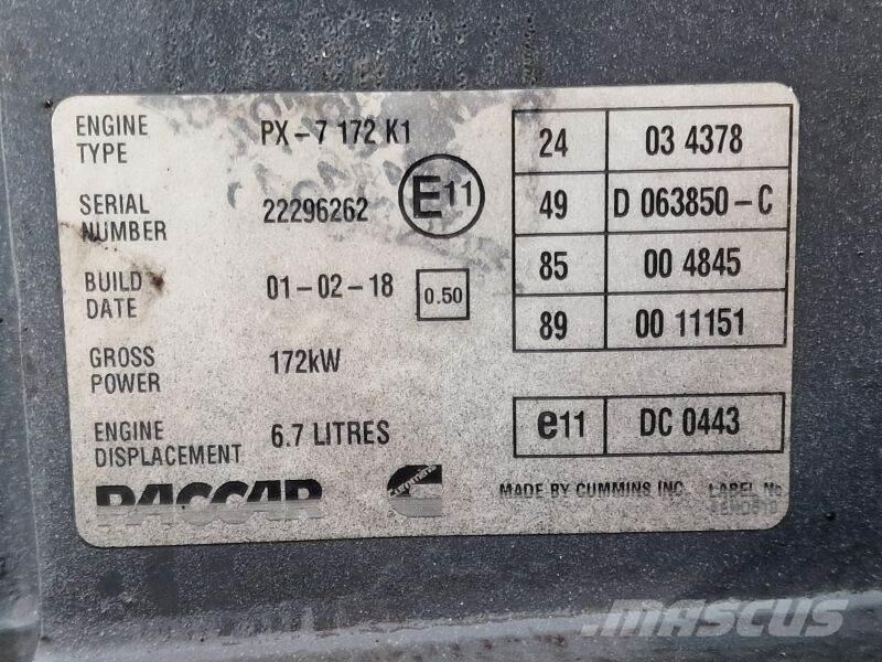 DAF PX-7 172 K1 Двигуни