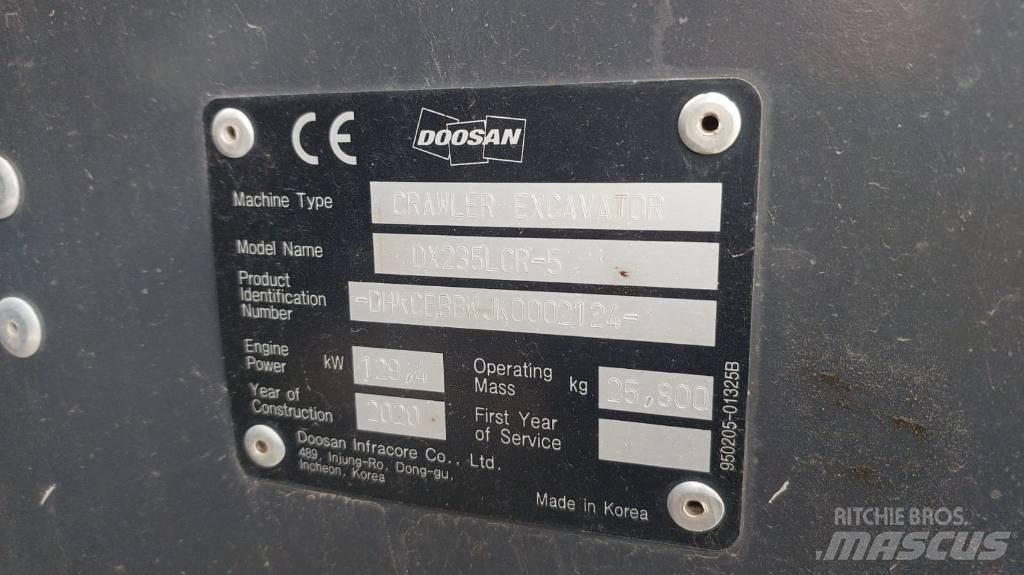Doosan DX235LCR-5 Гусеничні екскаватори