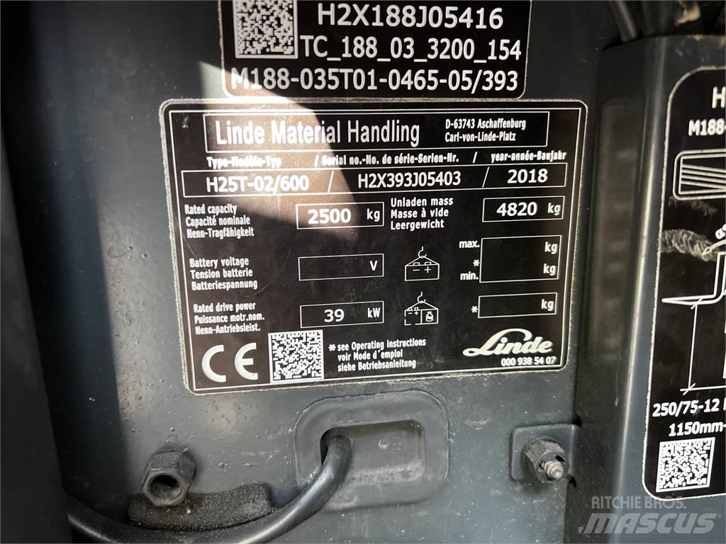 Linde H25T/600 Газові навантажувачі