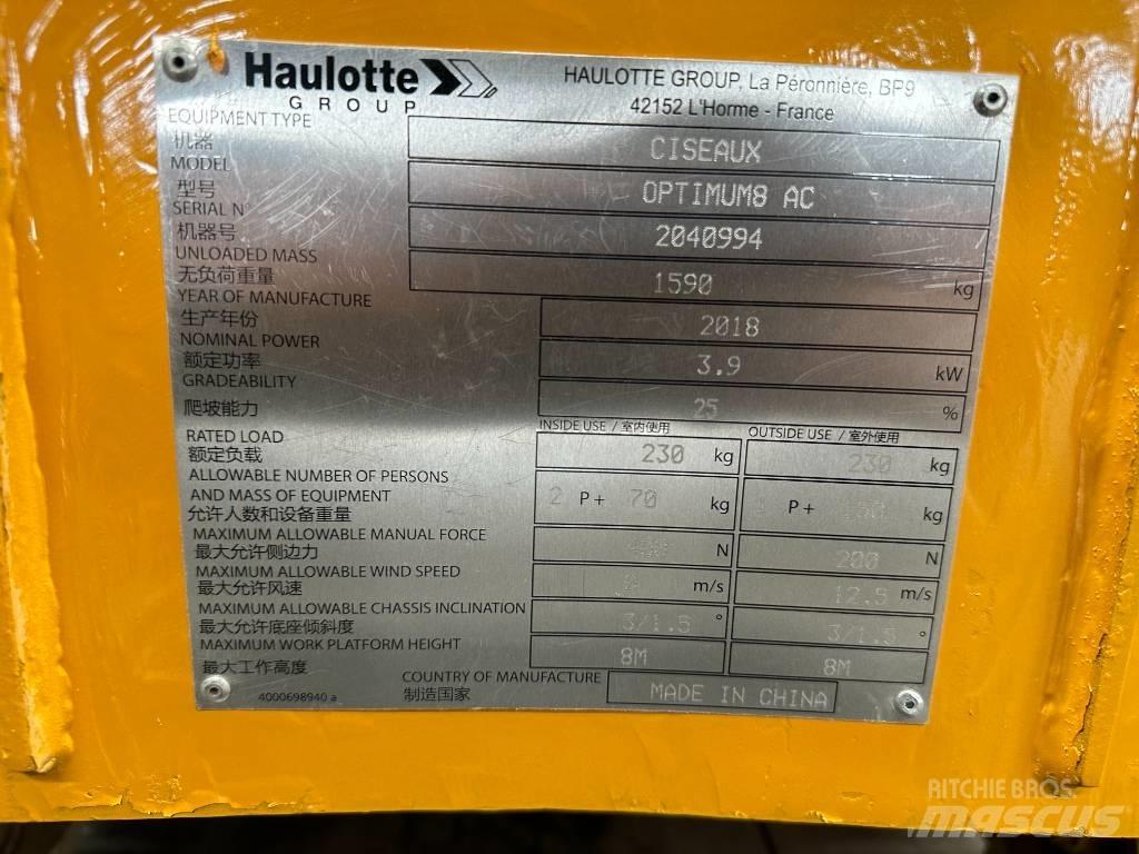 Haulotte OPTIMUM 8 Підйомники-ножиці
