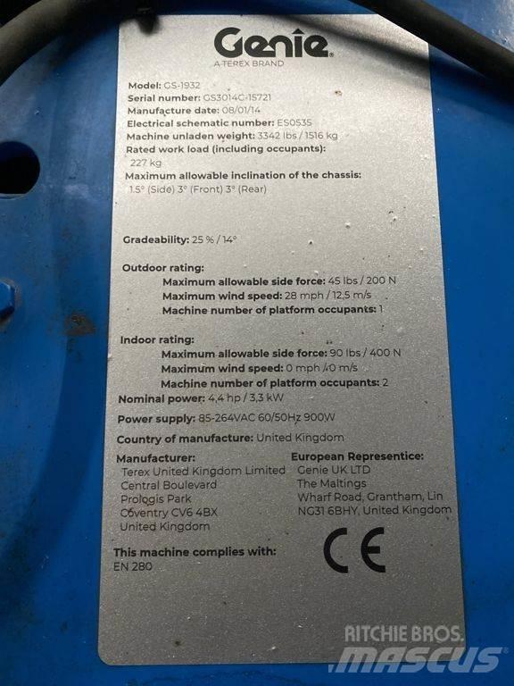 Genie GS1932 Підйомники-ножиці