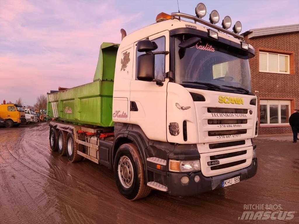 Scania R 480 8X4 Скіпові навантажувачі