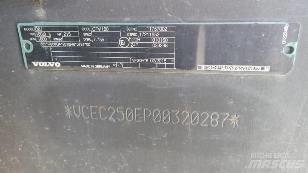 Volvo EC 250 EL Гусеничні екскаватори