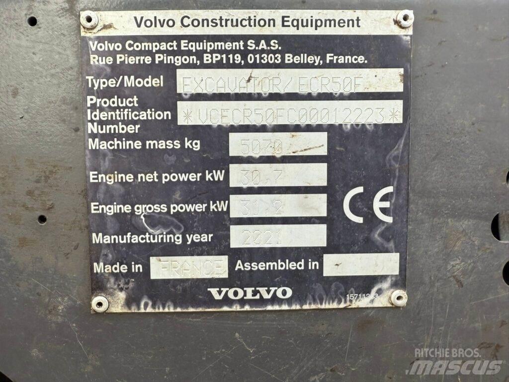 Volvo ECR50F Міні-екскаватори < 7т