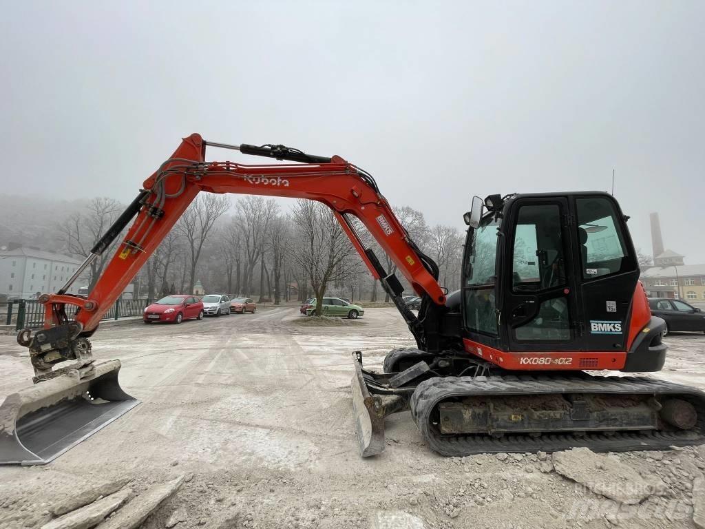 Kubota KX 080-4a2 Середні екскаватори 7т. - 12т.
