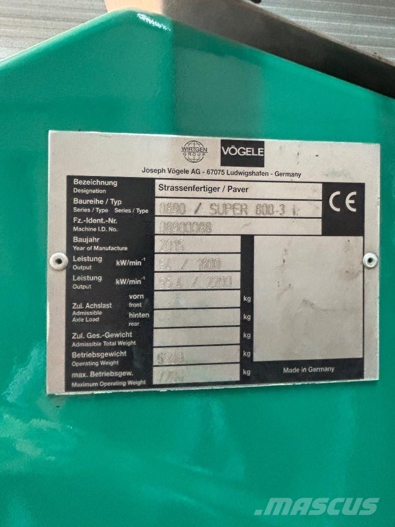 Vögele 800-3i Скрепери