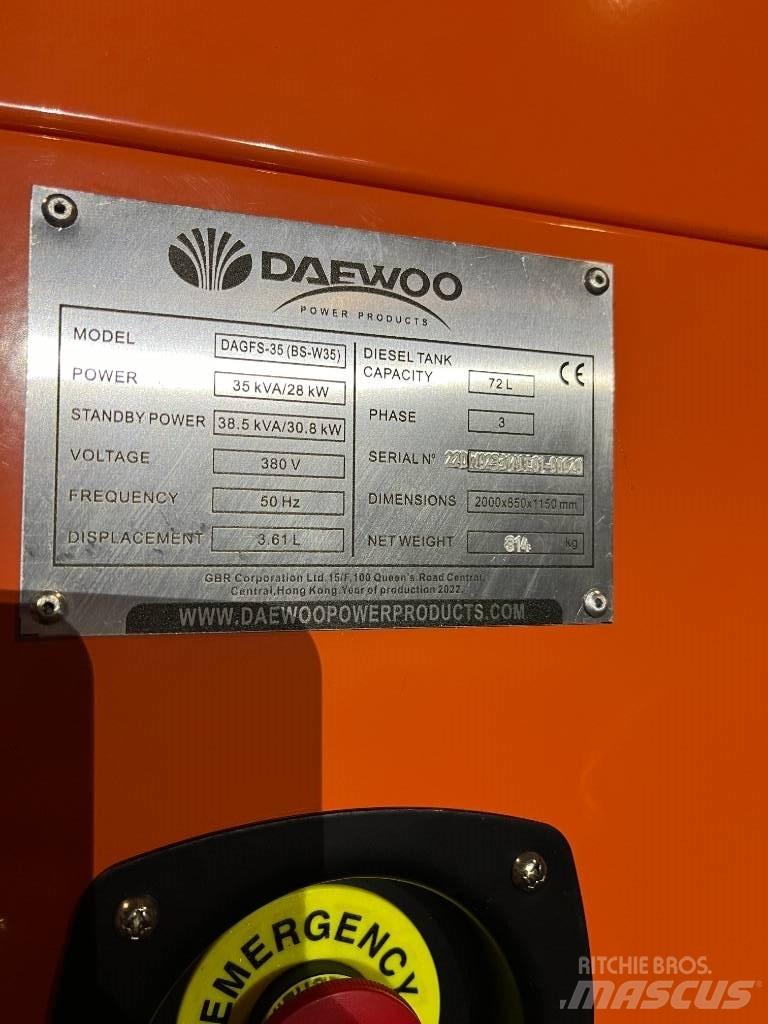 Daewoo Dagfs-35 Дизельні генератори