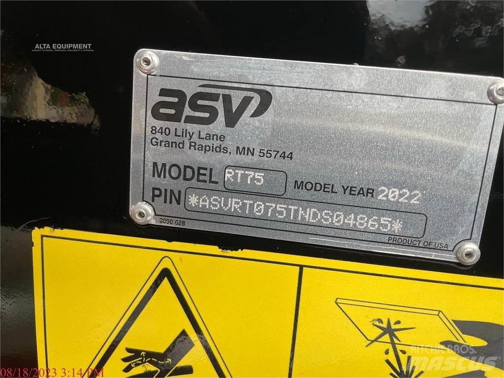 ASV POSI-TRACK RT75 Міні-навантажувачі