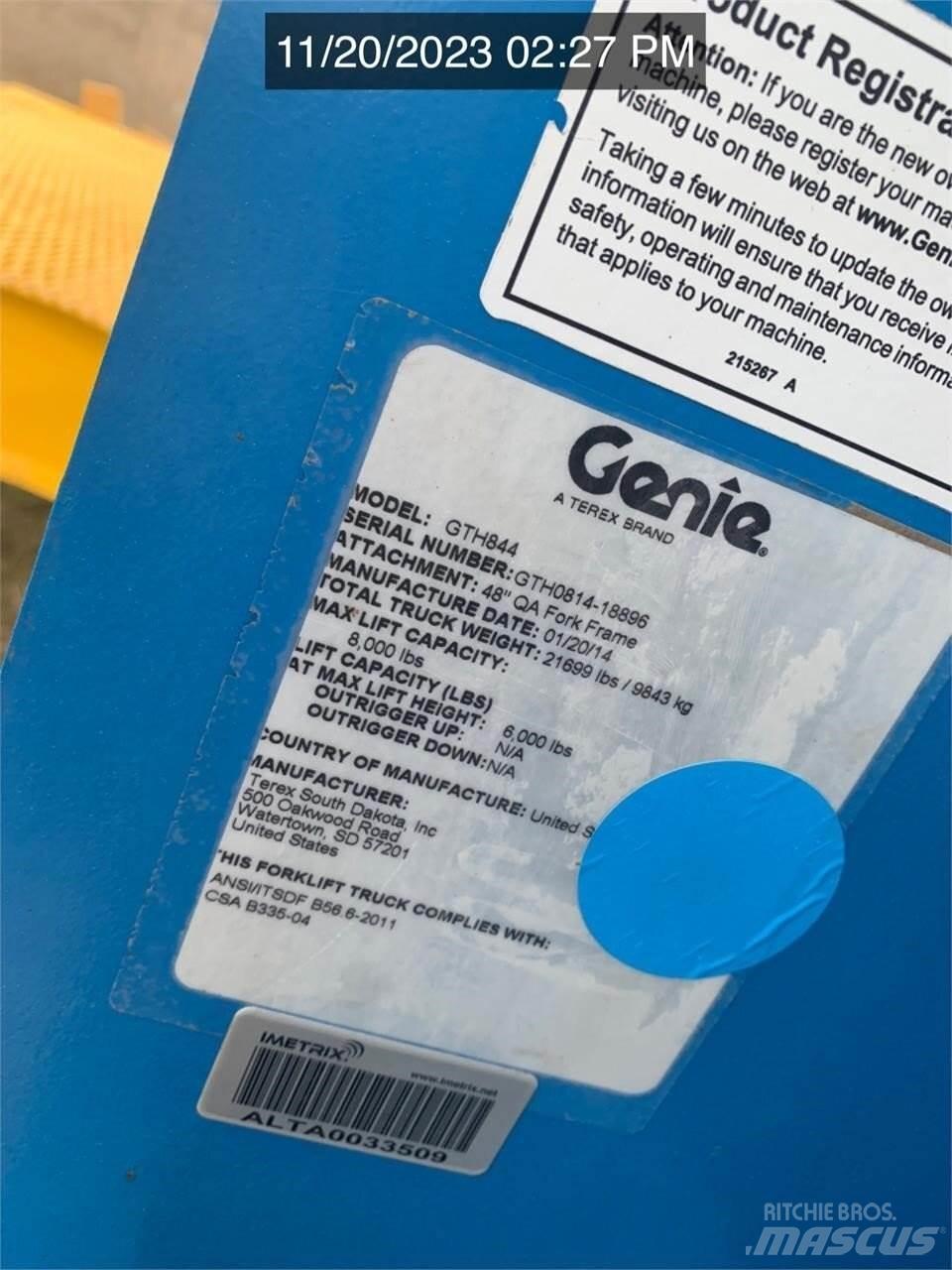Genie GTH844 Телескопічні навантажувачі