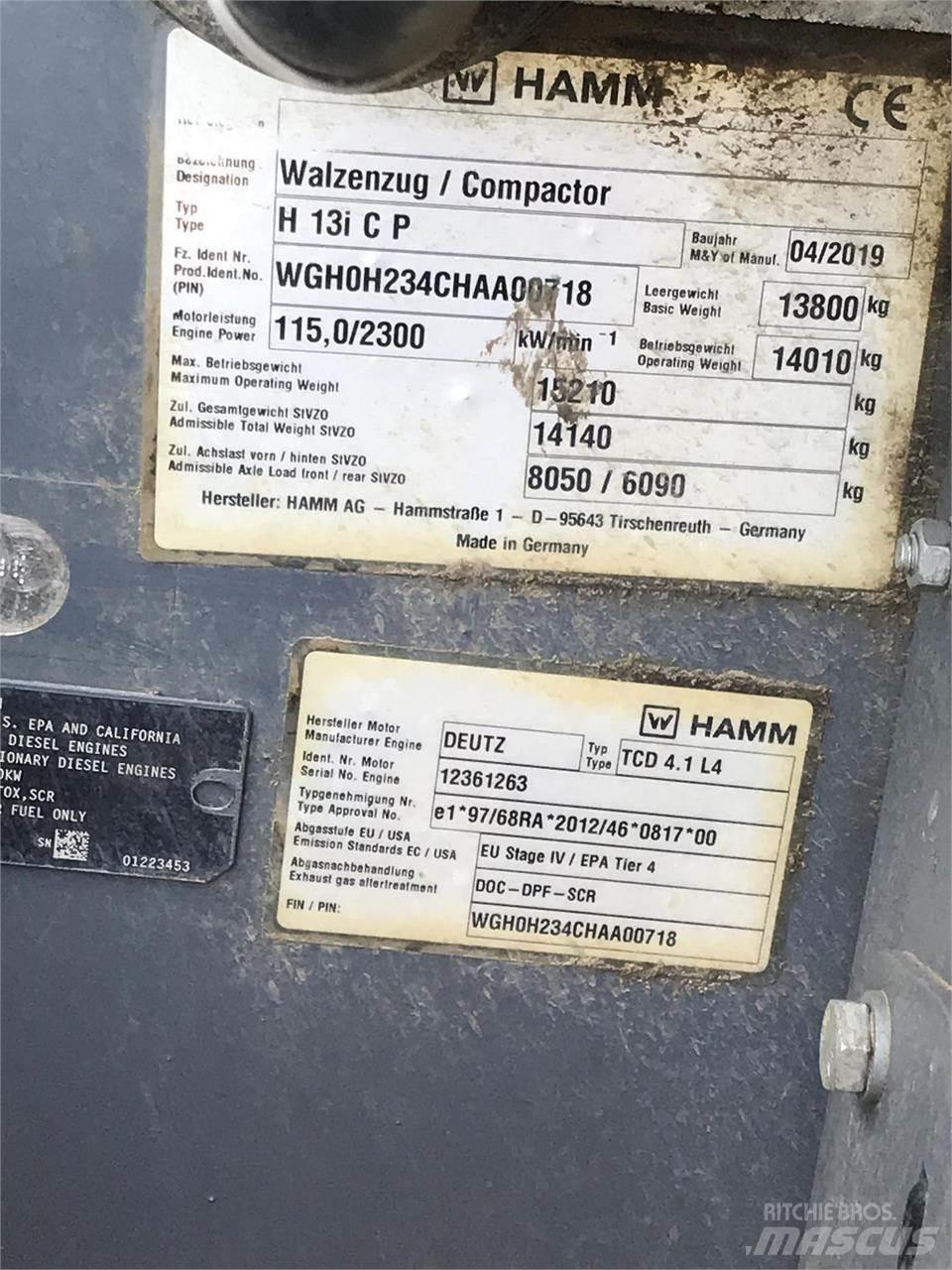 Hamm H13ICP Сміттєві преси