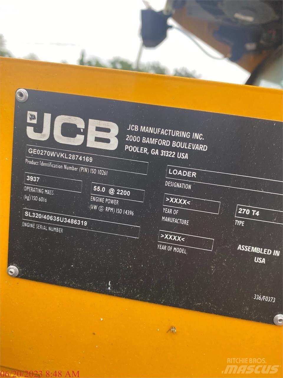 JCB 270 Міні-навантажувачі