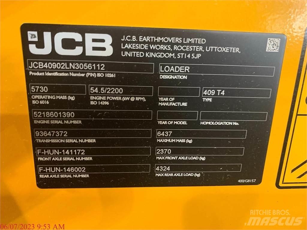 JCB 409 Фронтальні навантажувачі