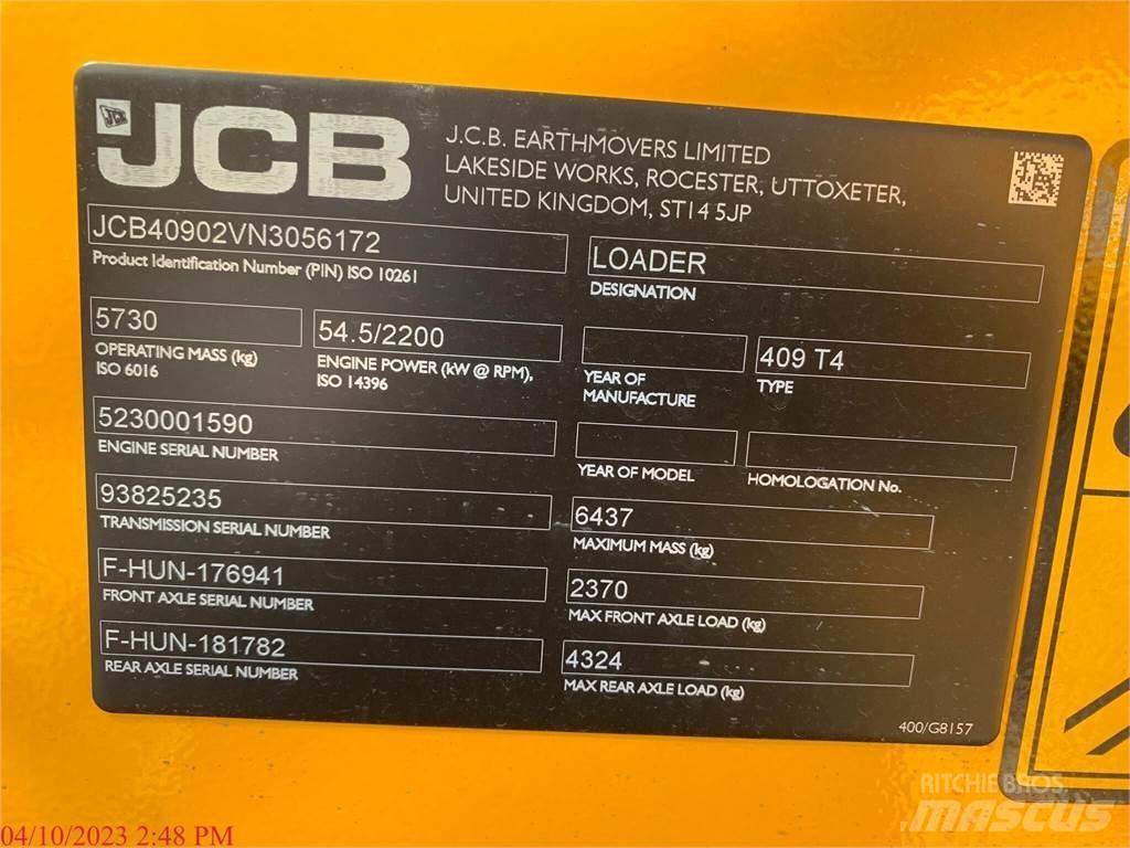 JCB 409 Фронтальні навантажувачі