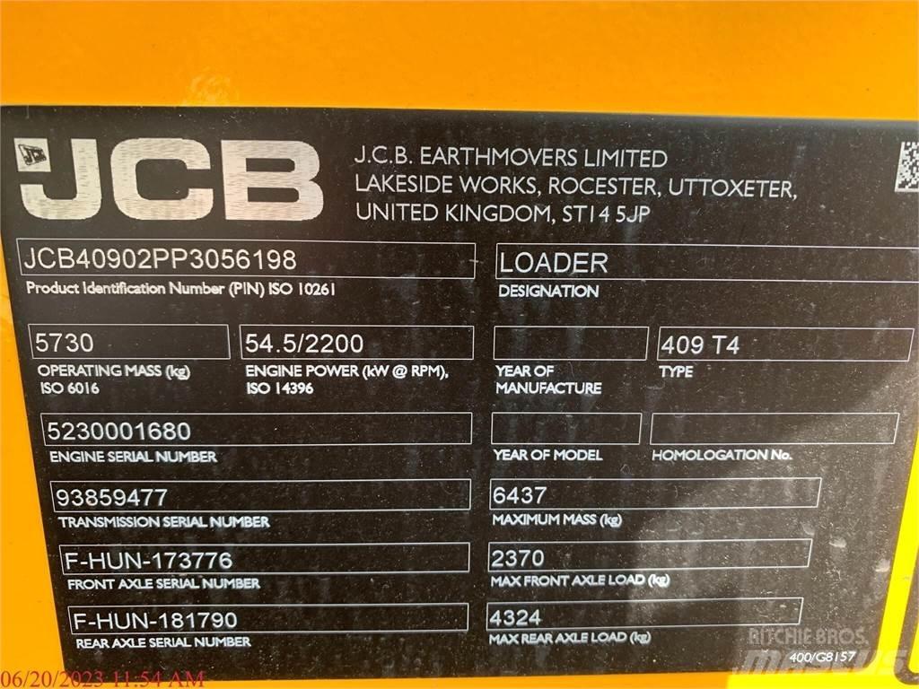 JCB 409 Фронтальні навантажувачі