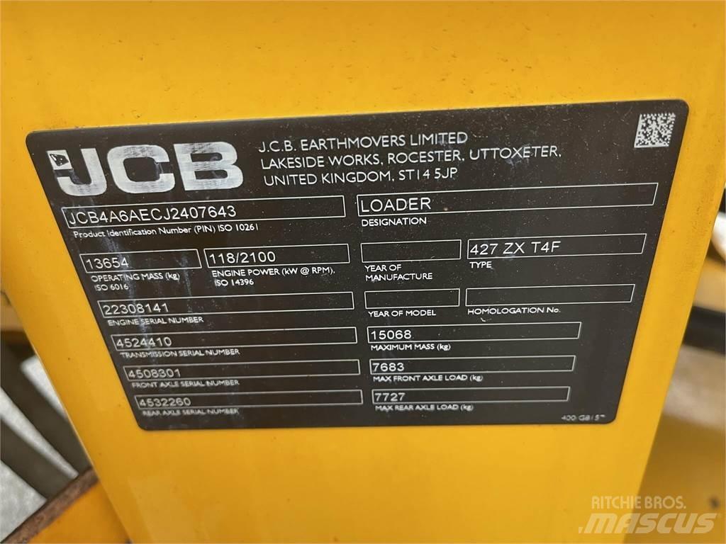 JCB 427ZX Фронтальні навантажувачі