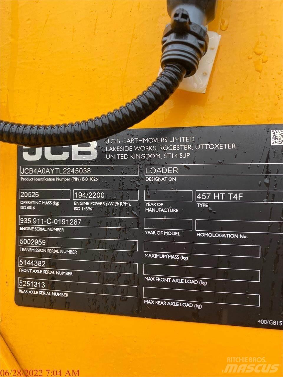JCB 457HT Фронтальні навантажувачі