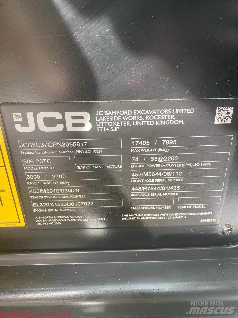 JCB 506-23TC Телескопічні навантажувачі