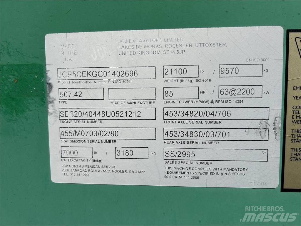 JCB 507-42 Телескопічні навантажувачі