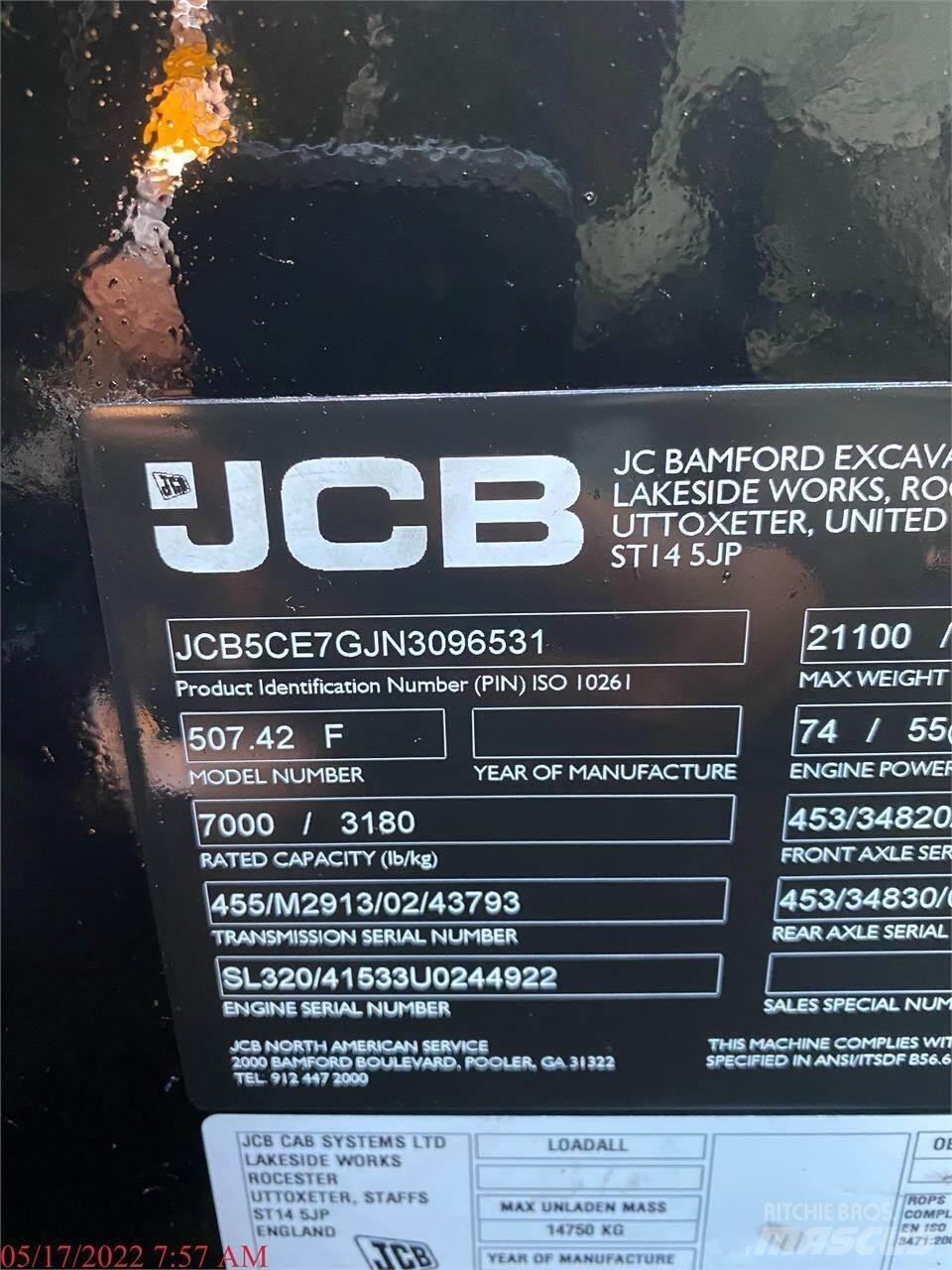JCB 507-42 Телескопічні навантажувачі