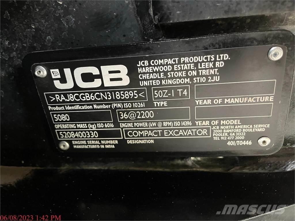 JCB 50Z-1 Міні-екскаватори < 7т