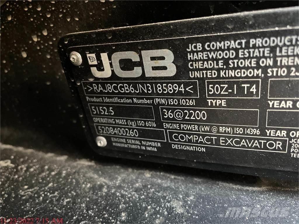 JCB 50Z-1 Міні-екскаватори < 7т