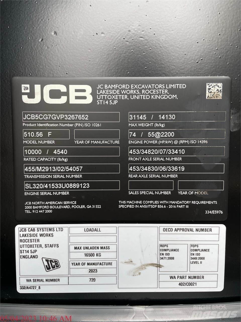 JCB 510-56 Телескопічні навантажувачі