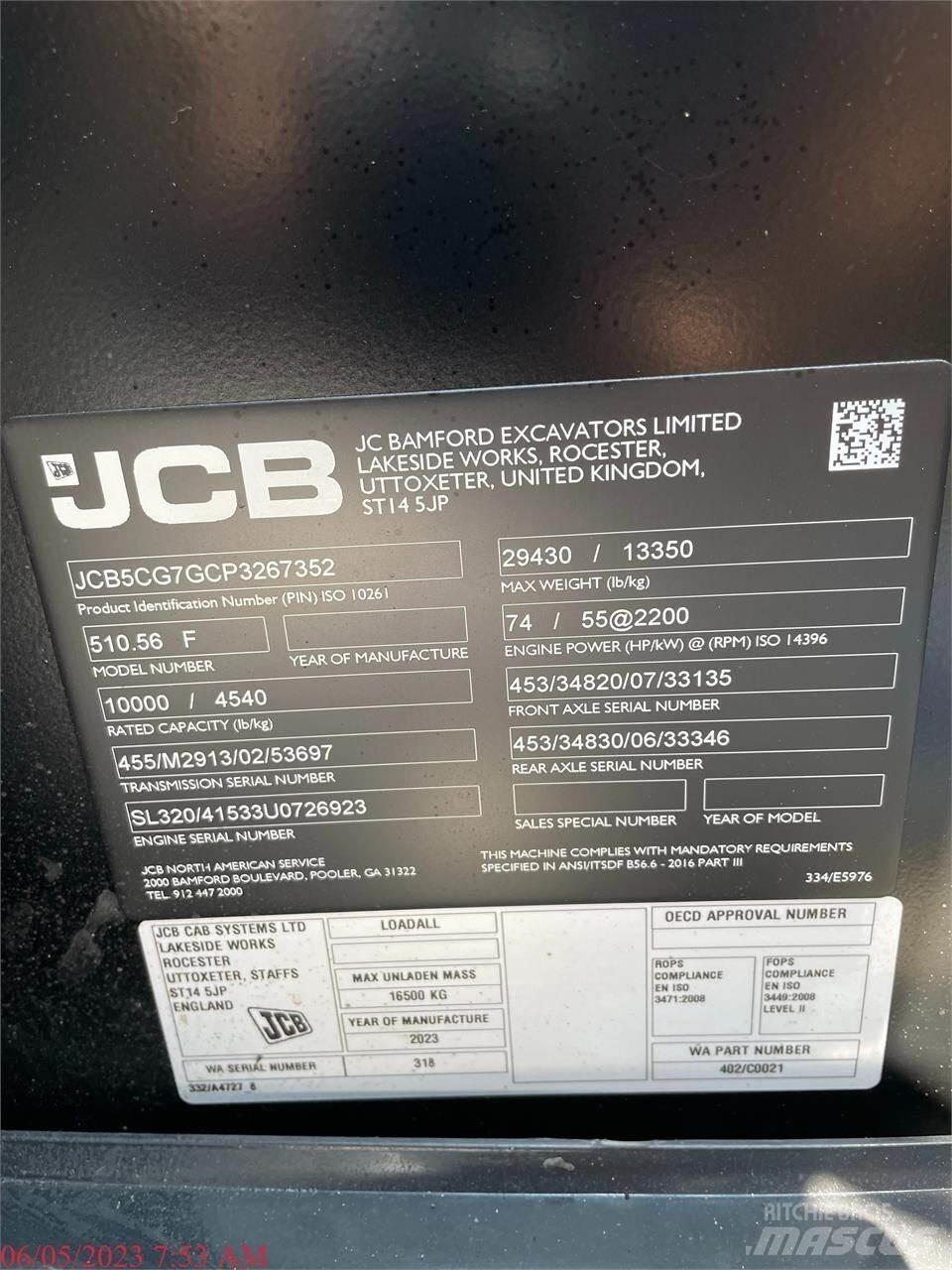 JCB 510-56 Телескопічні навантажувачі