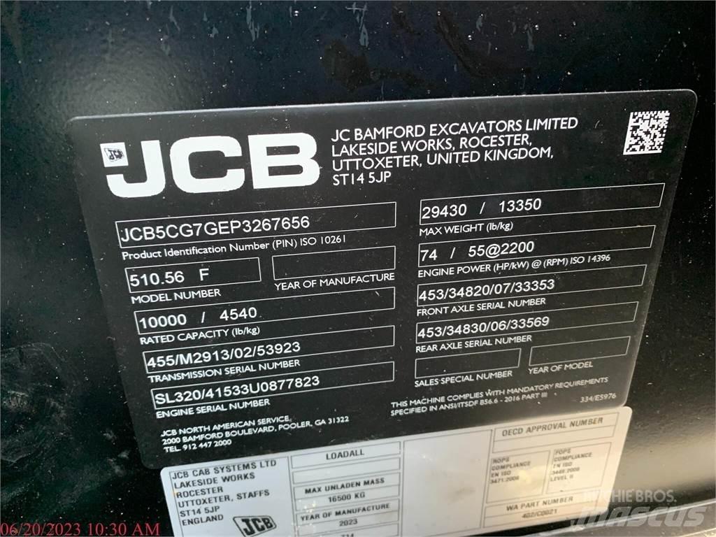 JCB 510-56 Телескопічні навантажувачі