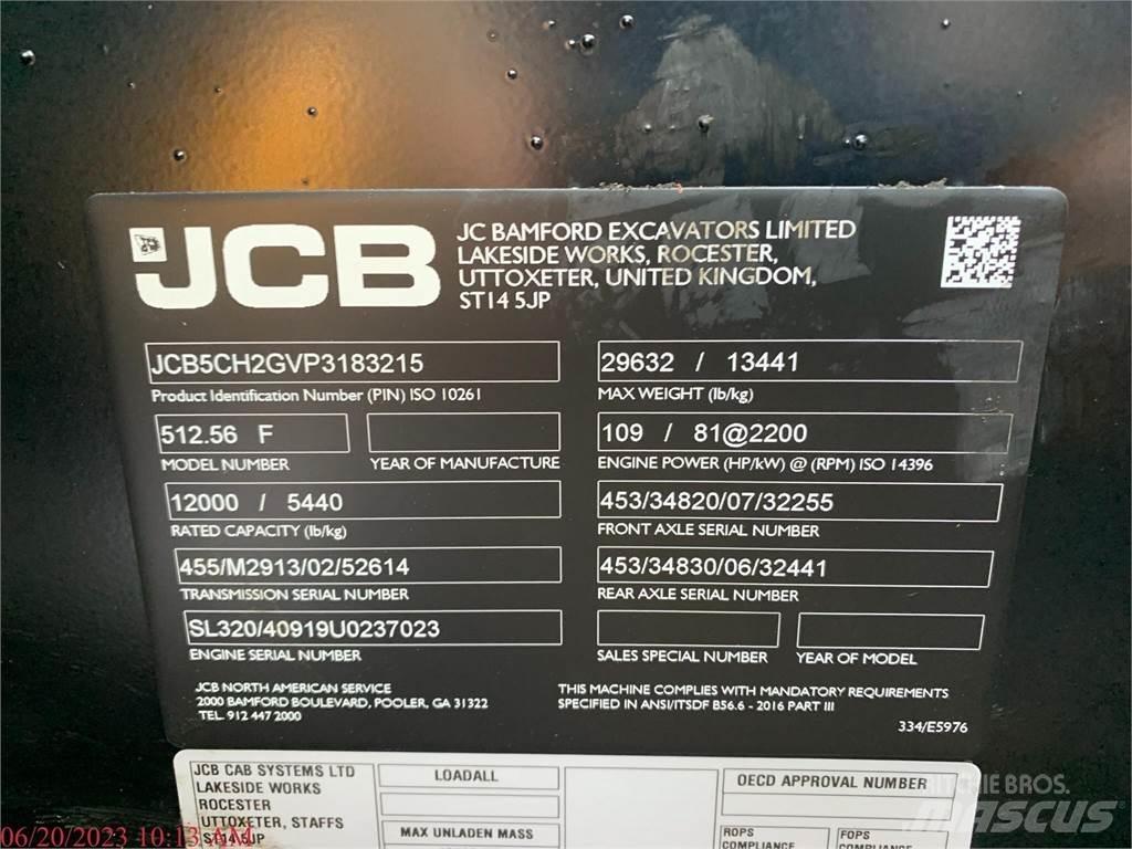 JCB 512-56 Телескопічні навантажувачі