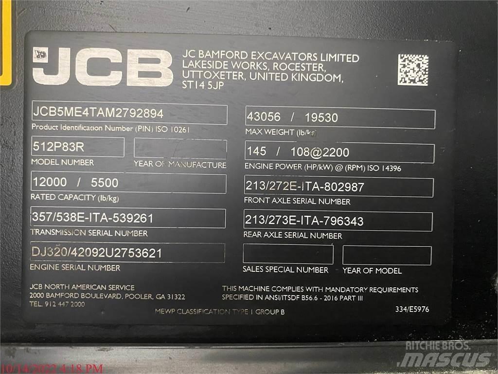 JCB 512-83R Телескопічні навантажувачі