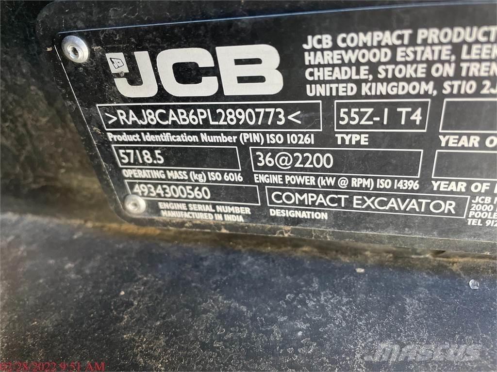 JCB 55Z-1 Міні-екскаватори < 7т