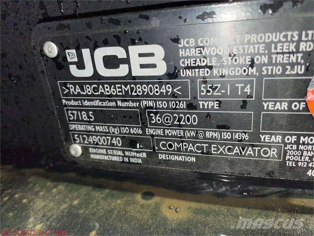 JCB 55Z-1 Міні-екскаватори < 7т