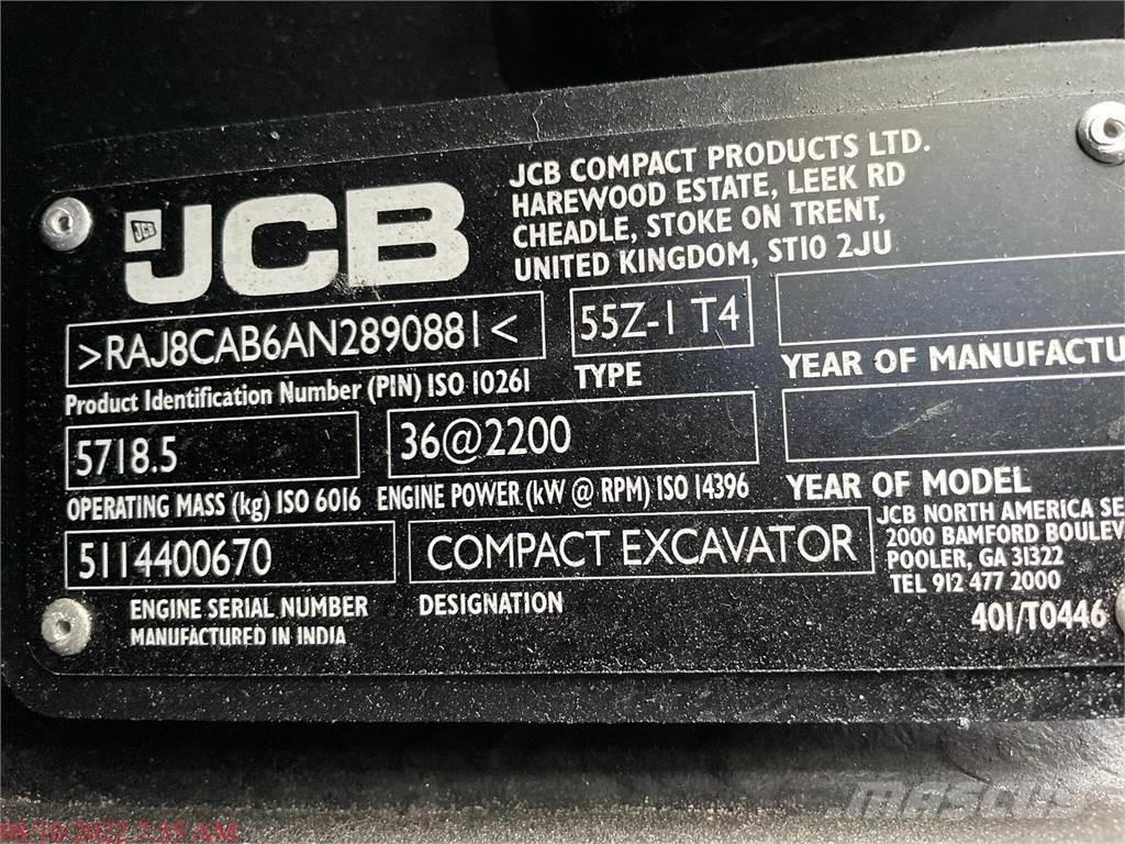 JCB 55Z-1 Міні-екскаватори < 7т