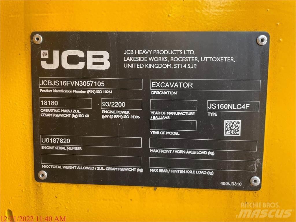 JCB JS160 Гусеничні екскаватори