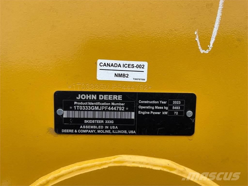 John Deere 333G Міні-навантажувачі