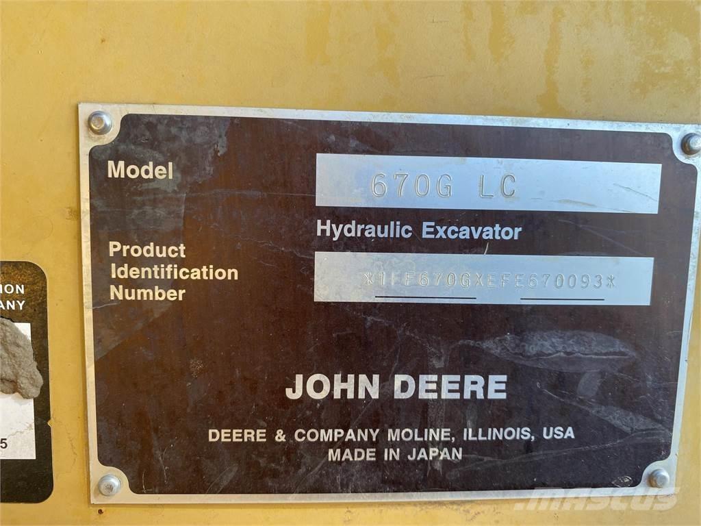 John Deere 670G LC Гусеничні екскаватори