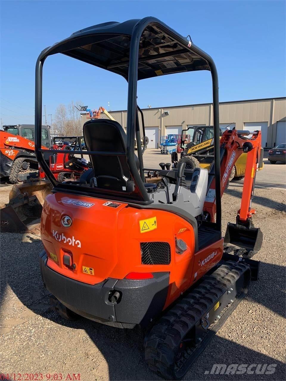 Kubota KX018-4 Міні-екскаватори < 7т