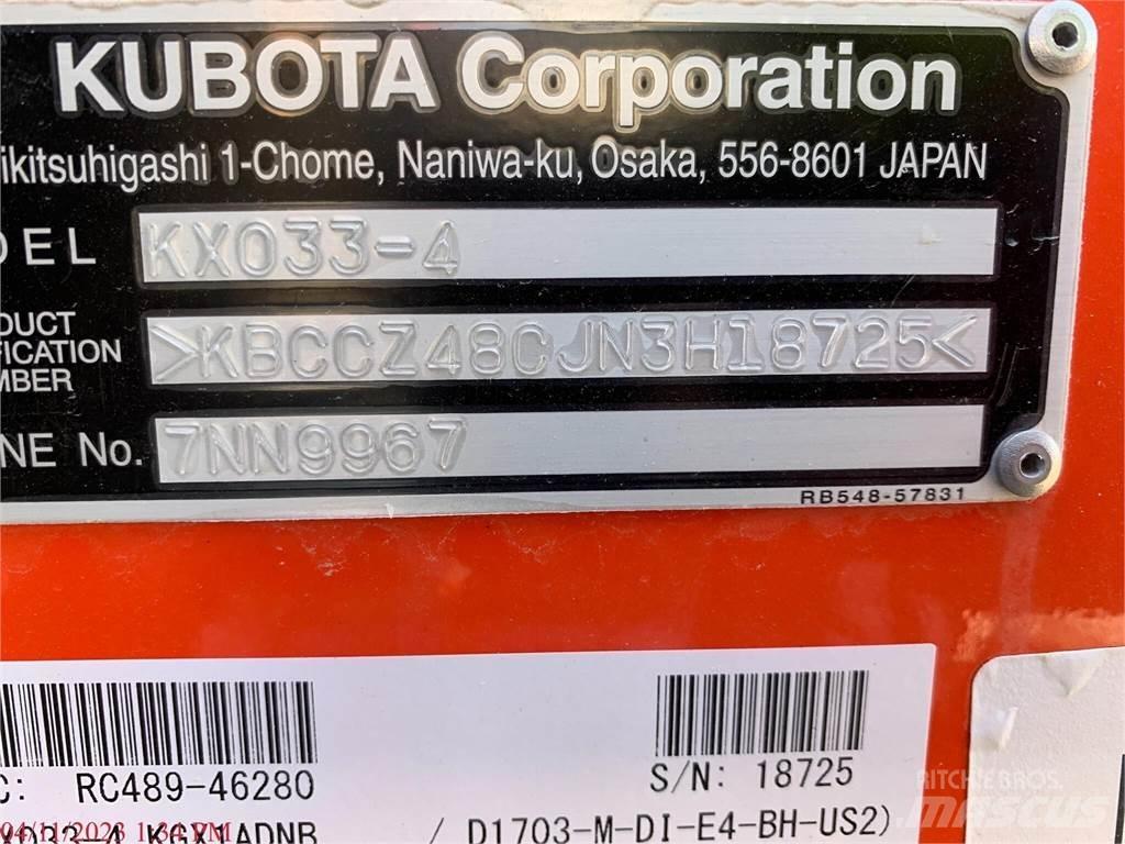 Kubota KX033-4 Міні-екскаватори < 7т