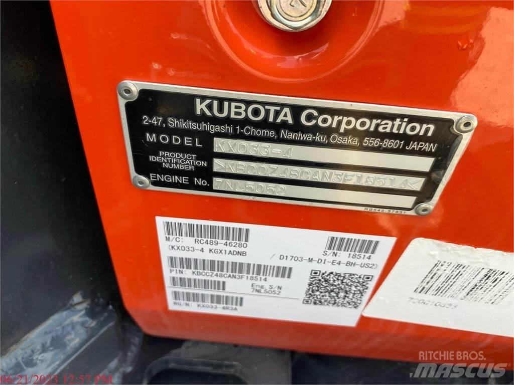 Kubota KX033-4 Міні-екскаватори < 7т