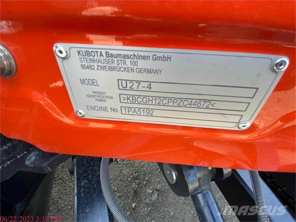 Kubota U27-4 Міні-екскаватори < 7т