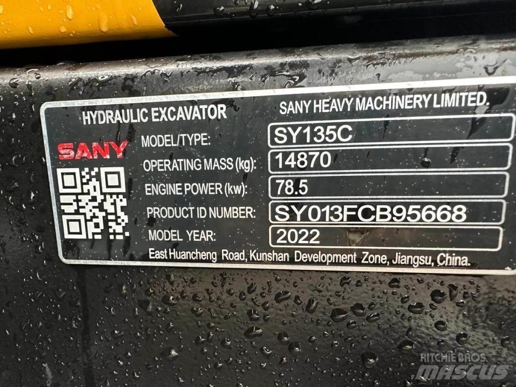 Sany SY135C Гусеничні екскаватори
