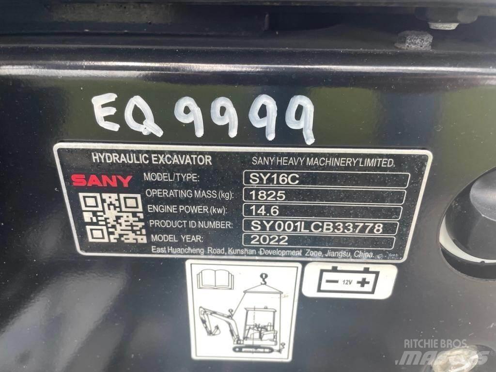 Sany SY16C Міні-екскаватори < 7т