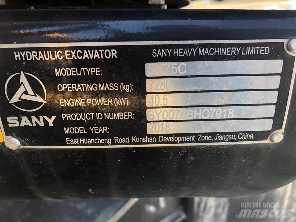 Sany SY75C Гусеничні екскаватори