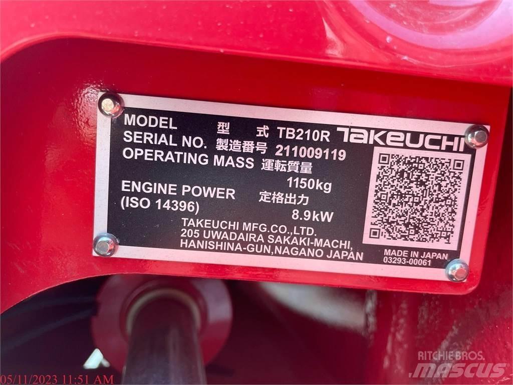 Takeuchi TB210R Міні-екскаватори < 7т