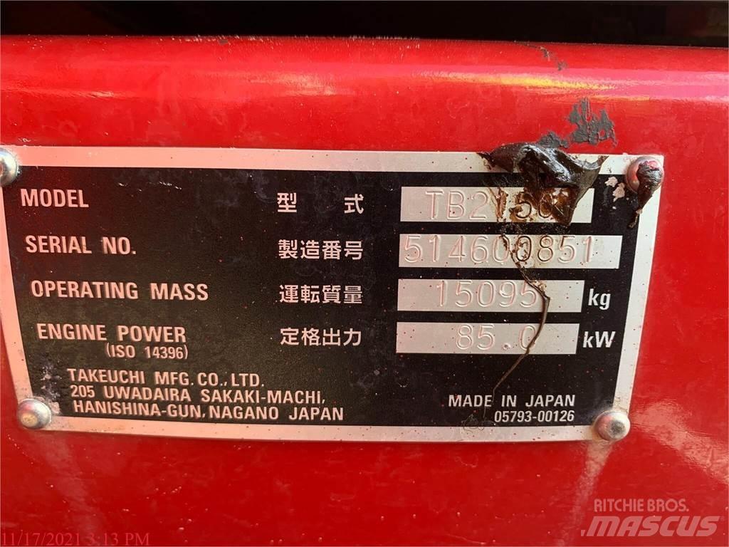 Takeuchi TB2150 Гусеничні екскаватори