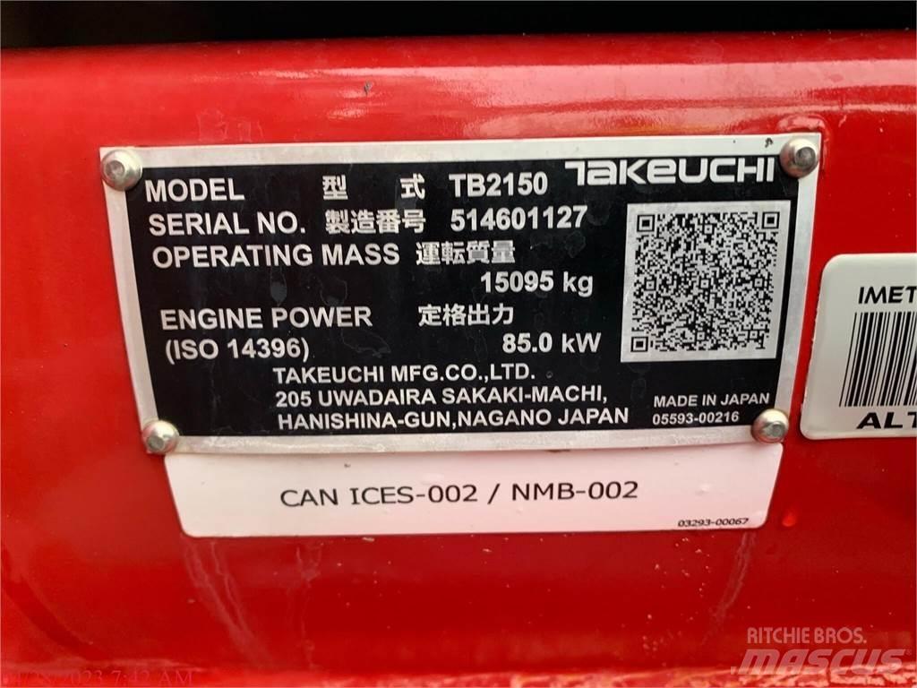 Takeuchi TB2150 Гусеничні екскаватори