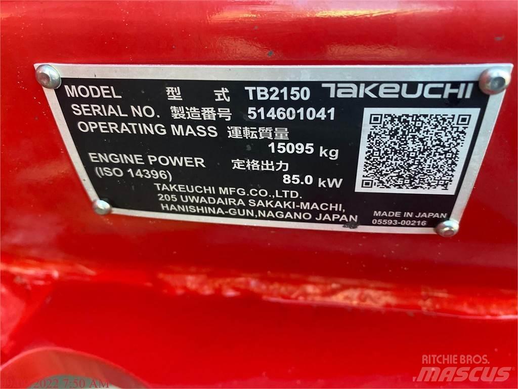 Takeuchi TB2150 Гусеничні екскаватори