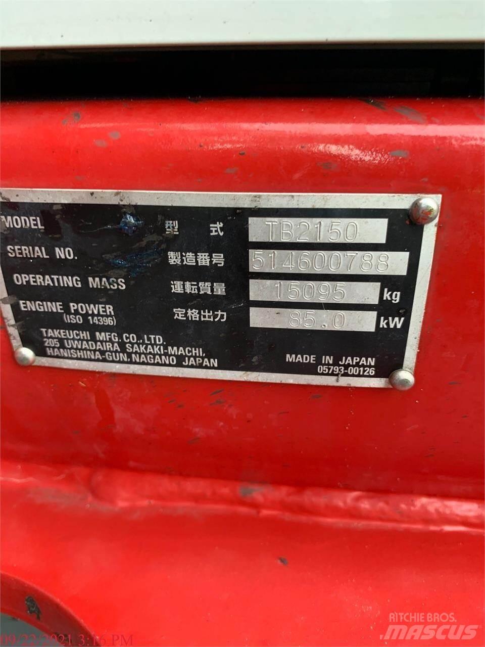 Takeuchi TB2150 Гусеничні екскаватори