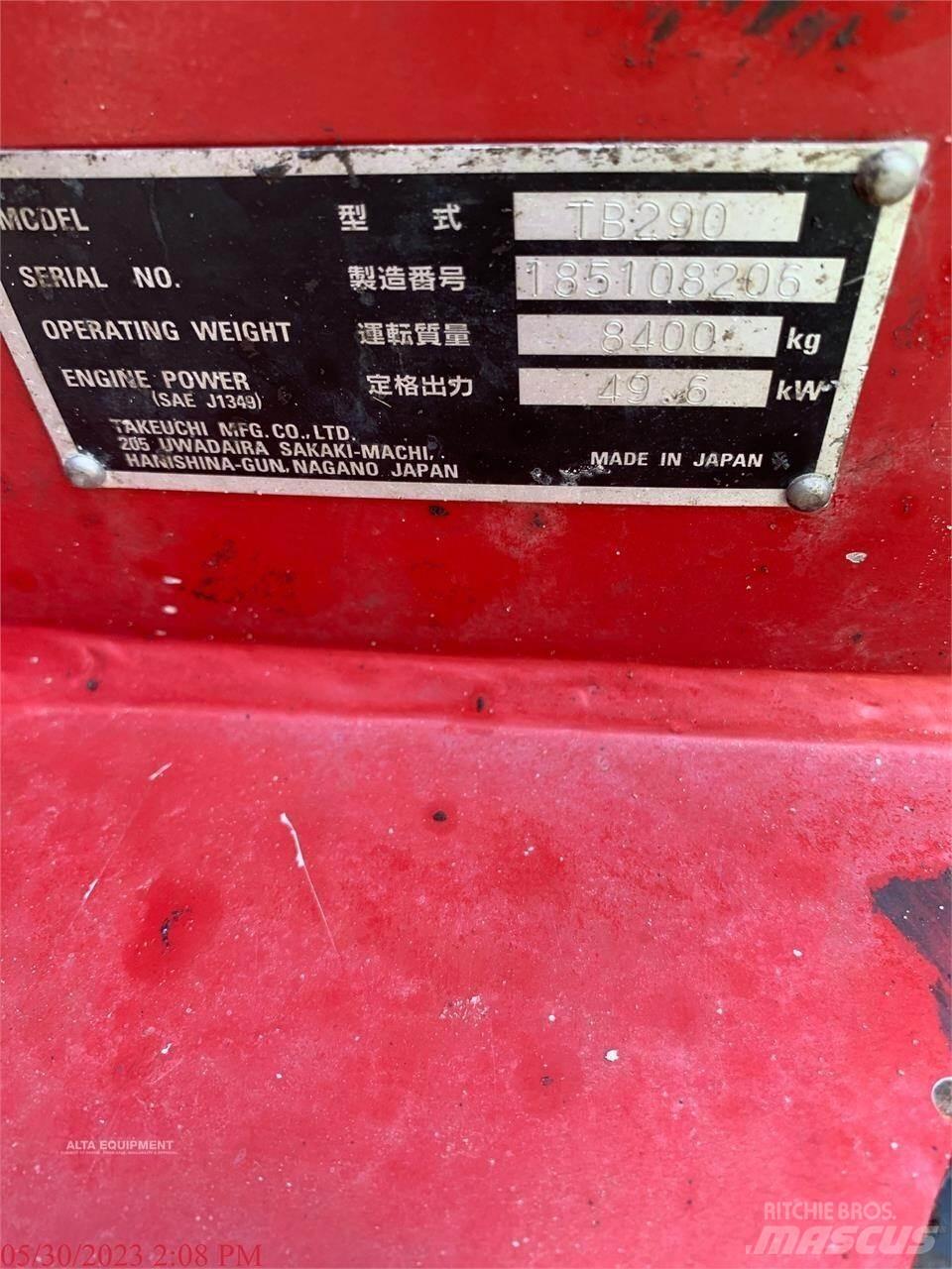 Takeuchi TB290 Гусеничні екскаватори