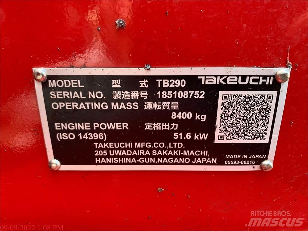 Takeuchi TB290 Гусеничні екскаватори